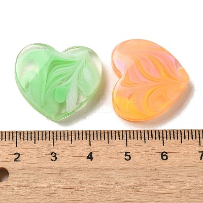 Gradient Color Transparent Resin Decoden Cabochons X-RESI-D008-06A-1