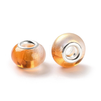 Two Tone Resin European Beads RESI-M001-02H-1