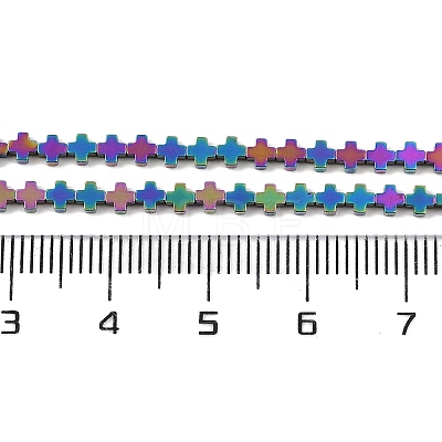 Electroplated Synthetic Non-magnetic Hematite Beads Strands G-J211-A05-01-1