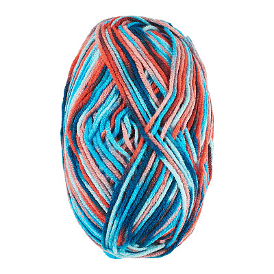 Light Gradient Segment Dyed Polyester Yarn DIY-TADJ0002-005E-1