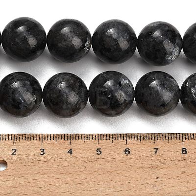 Natural Larvikite Beads Strands GSR16mmC128-1