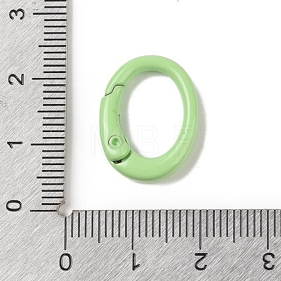 Spray Painted Alloy Spring Gate Rings AJEW-C035-01H-1