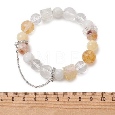 Natural Miexed Gemstome Beaded Stretch Bracelets for Women BJEW-TA00739-1