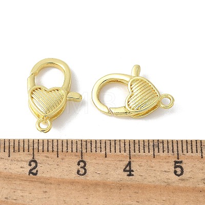 Brass Lobster Claw Clasps KK-F893-11G-1