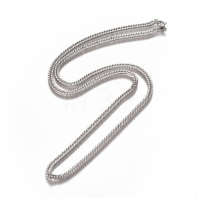 Men's Cuban Link Chain Necklaces NJEW-L172-3-1