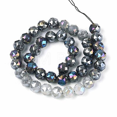 Anti-Tarnish Electroplate Glass Beads Strands GLAA-N064-10mm-01-1