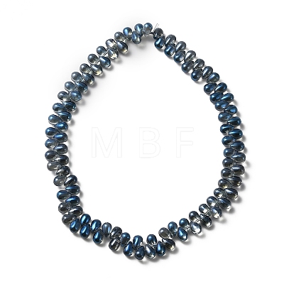 Electroplate Glass Beads GLAA-WH0023-29G-1