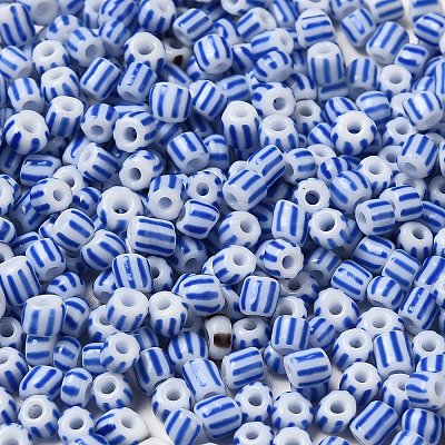 6/0 Opaque Colours Seep Glass Seed Beads X-SEED-F003-04A-02-1