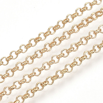 Soldered Brass Coated Iron Rolo Chains CH-S125-08B-LG-1