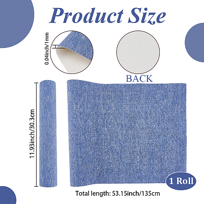 1 Roll PU Leather Fabric AJEW-CL0005-40B-1