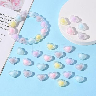 50Pcs 5 Colors Transparent Acrylic Beads TACR-CC0001-02-1