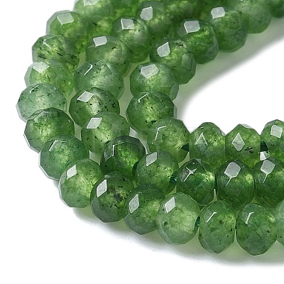 Dyed Natural Malaysia Jade Rondelle Beads Strands G-E316-2x4mm-57-1