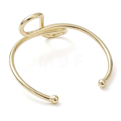 Infinity Brass Cuff Bangles BJEW-D039-37F-G-1