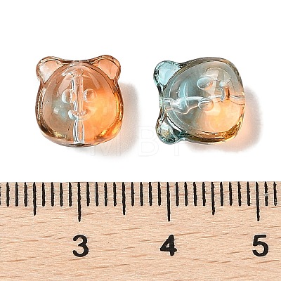 Transparent Spray Paint Glass Beads GLAA-Z011-01E-1