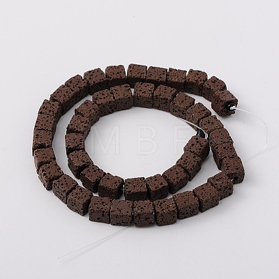 Dyed & Natural Lava Rock Beads Strands G-L435-01-8mm-10-1