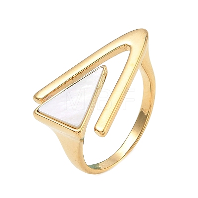 304 Stainless Steel Cuff Open Rings for Women RJEW-F207-03G-G-1