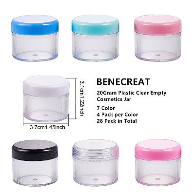20G PS Plastic Portable Facial Cream Jar Sets MRMJ-BC0001-35-1