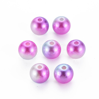 Acrylic Imitation Pearl Beads MACR-Q222-01C-10mm-1