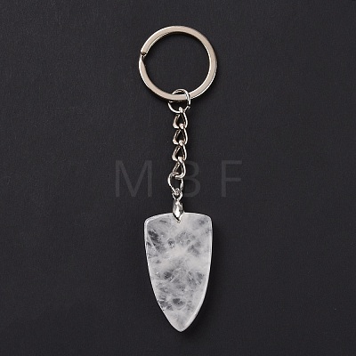 Natural Quartz Crystal Sailor's Knot Pendant Keychain KEYC-E038-03P-06-1