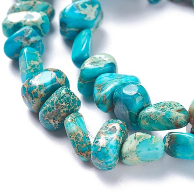 Natural Imperial Jasper Bead Strands G-P444-05F-1