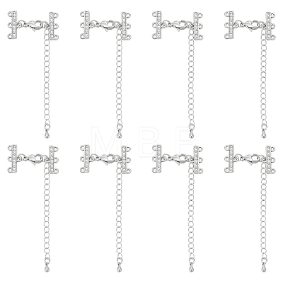 Brass Micro Pave Clear Cubic Zirconia Rectangle Chandelier Component Links FIND-UN00030-1