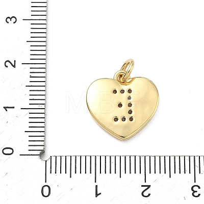 Brass Micro Pave Clear Cubic Zirconia Pendants KK-D229-01G-05-1