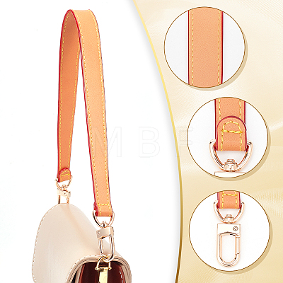 PVC Imitation Leather Bag Handles PURS-WH0005-87KCG-02-1