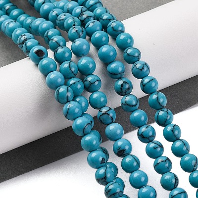 Synthetic Turquoise Beads Strands G-L605-G01-01A-1