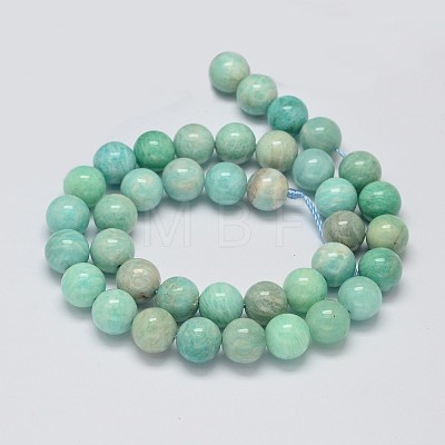 Natural Amazonite Beads Strands G-K068-03-10mm-1