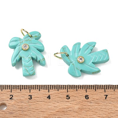 Synthetic Turquoise Carved Pendants GG-CBA67BD-02G-D-1