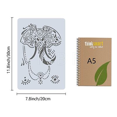 PET Plastic Drawing Painting Stencils Templates DIY-WH0284-006-1