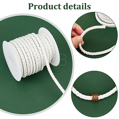 10M Round Imitation Leather Braided Cords LC-WH0008-03B-1