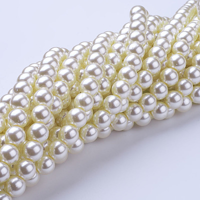 Glass Pearl Beads Strands HY-10D-B02-1