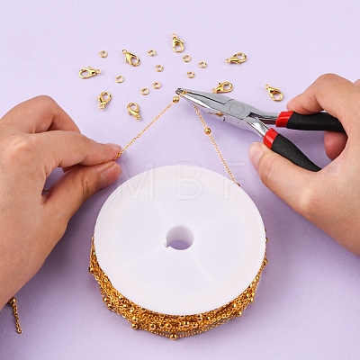 DIY Chain Bracelet Necklace Making Kit DIY-YW0005-92G-1