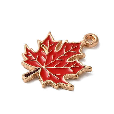Thanksgiving Day Theme Alloy Enamel Pendants ENAM-M002-03G-03-1
