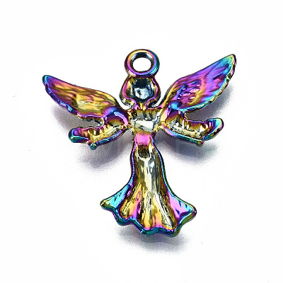 Rainbow Color Alloy Pendants PALLOY-S180-040-RS-1