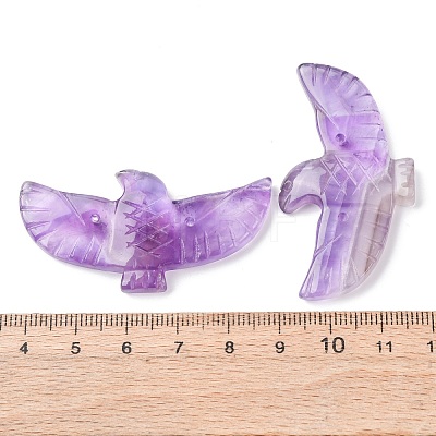 Natural Amethyst Carved Big Pendants G-A288-01E-1