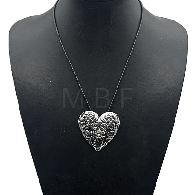 Alloy Pendant Necklace Round Heart Love Flower Fish Pendant Necklace DX5218-3-1