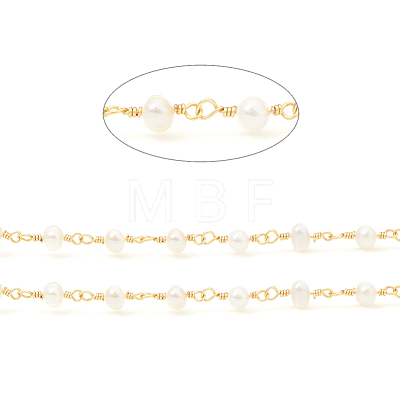 3.28 Feet Brass Handmade Beaded Chain X-CHC-I031-05A-1