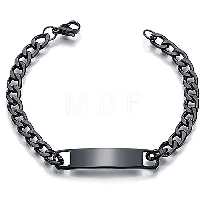 Exquisite stainless steel bracelet for men with titanium steel tag. ZX5244-3-1