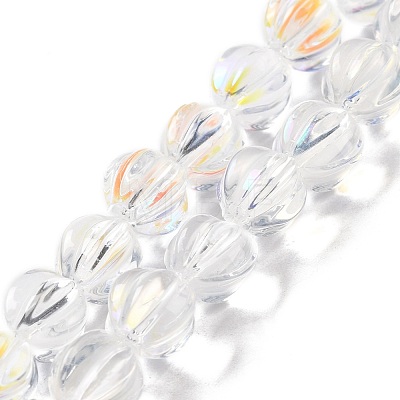 Transparent Glass Beads Strands GLAA-F114-02A-10-1