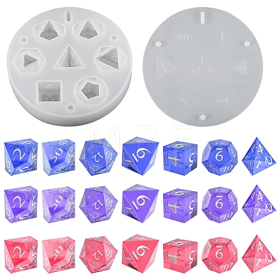 DIY Polyhedral Game Dice Silicone Molds PW-WG25879-01-1