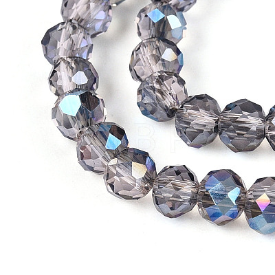 Electroplate Transparent Glass Beads Strands EGLA-N054-T4mm-A01-1