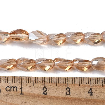 Electroplate Glass Beads Strands EGLA-L045-C-PL04-1