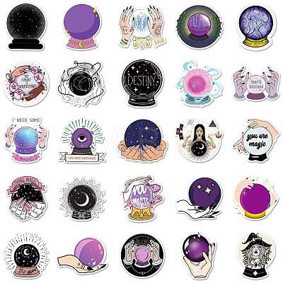 Magic Theme PVC Self Adhesive Stickers STIC-PW0011-13-1