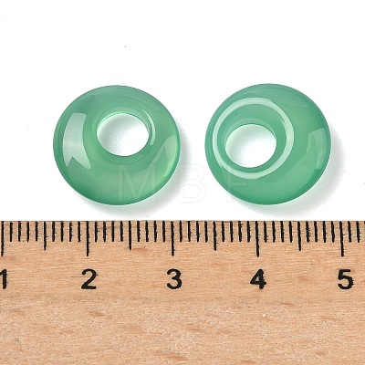 Natural Agate Ring Charms G-L646-04-1