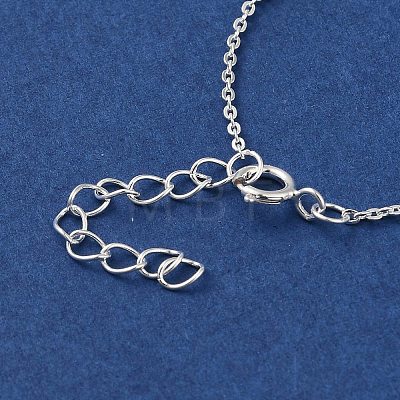 Faceted Column 925 Sterling Silver Cable Chain Bracelets for Women BJEW-E101-01S-08-1