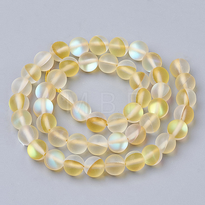 Synthetic Moonstone Beads Strands G-S283-10mm-14-1