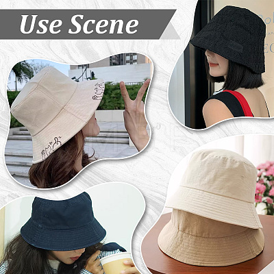 Acrylic Fibers Fisherman Hats AJEW-WH0752-547B-1