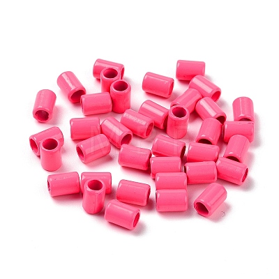 Column Rack Plating Spray Painted Alloy Beads for Jewelry Making PALLOY-F291-01A-1